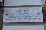 Hans Gratzer - Gedenktafel