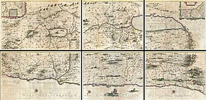 1662 Jansson and Hornius Map of the Holy Land,...