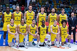 Swedish national basketball team in 2023 2023-02-24 Basketball, Manner, European Qualifiers, Deutschland - Schweden 1DX 7344 by Stepro.jpg