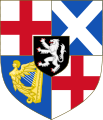1655–1660 Commonwealth of England, Scotland and Ireland mit persönlichem Wappen Oliver Cromwells