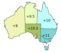 Australian time zones
