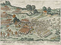 a csata 16. századi ábrázolása