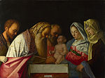 Circuncisão de Jesus. Por Giovanni Bellini, atualmente na National Gallery.