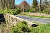 Bowne Station Road stone arch bridge over tributary of the Alexauken Creek