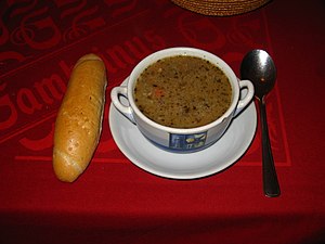 Bramborová - Kartoffelsuppe