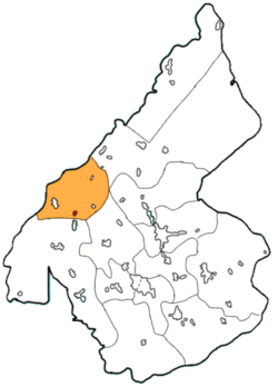 Mapu ya Benito Ramirez (red) mu Vega Alta (orange) mu Camajuani.