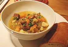 Cawl, a Welsh dish of meat and vegetables Cawl Cymreig.jpg