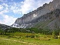 Vue de la chaîne des Fiz depuis la montagne d'Anterne au nord-est.