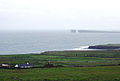 Downpatrick Head visto dai Céide Fields (ovest)