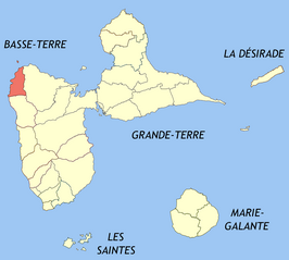 Kaart van Deshaies
