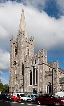 Dublin St. Patrick's Cathedral West Facade at Patrick Street 2012 09 26.jpg