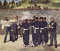 El fusilamiento de Maximiliano I, por Edouard Manet.