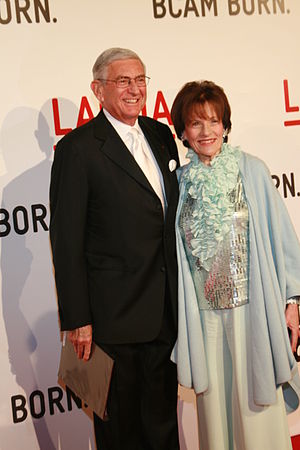 Principle Donors Eli and Edith Broad arrive at...