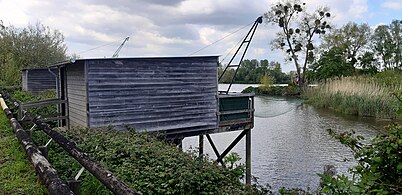 Pêcherie sur l'étier de Bouguenais