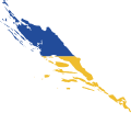 Flag map of the Kingdom of Dalmatia