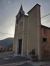 Gêxa da Nativitài de Marìa Santiscima (Armu), Vista laterale