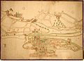 Plan, ville de Gand (Belgique), 1728.