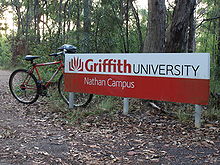 Griffith University (Nathan campus) from Stadium Path Griffith University Nathan Campus.jpg