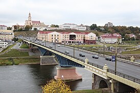 Вид на мост с левого берега Немана