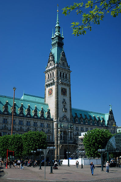 File:Hamburg town hall tower.JPG