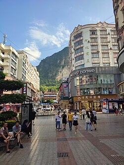 Baimajie street in Jinchengjiang