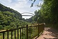 The Takimi Bridge above the hiking trail