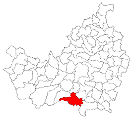 Location in Cluj County