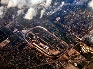 Indianapolis Motor Speedway from the air.