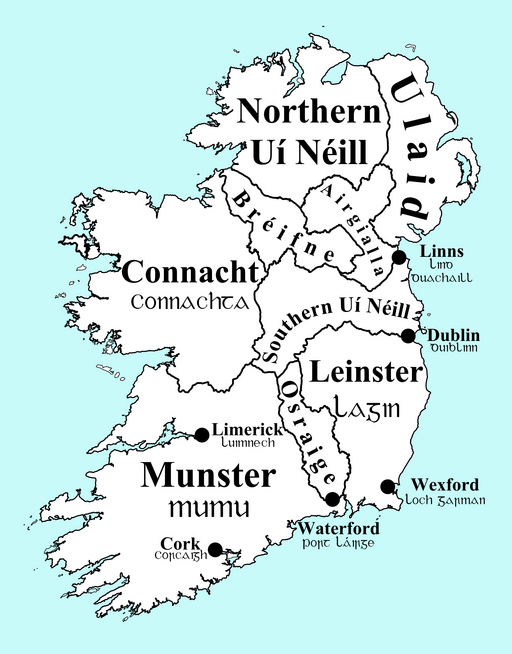 Provinces of Ireland in 900