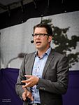 Jimmie Åkesson valtalar i Borgholm den 6 augusti 2014.