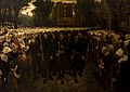 Procession lors d'un pardon en Bretagne en 1869 (Jules Breton).