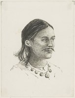 Hindoestaanse man, inkttekening, circa 1880, collectie KITLV