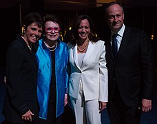 Billie Jean King and Kamala Harris