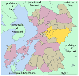 Distretto di Kamimashiki – Mappa