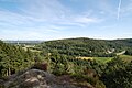 Blick vom Dreikaiserstuhl aufs Bocketal, hinten links Ibbenbüren