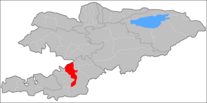 Кара-Сууский район на карте