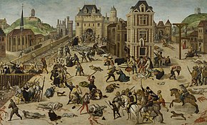 St. Bartholomew's Day massacre of French Protestants La masacre de San Bartolome, por Francois Dubois.jpg