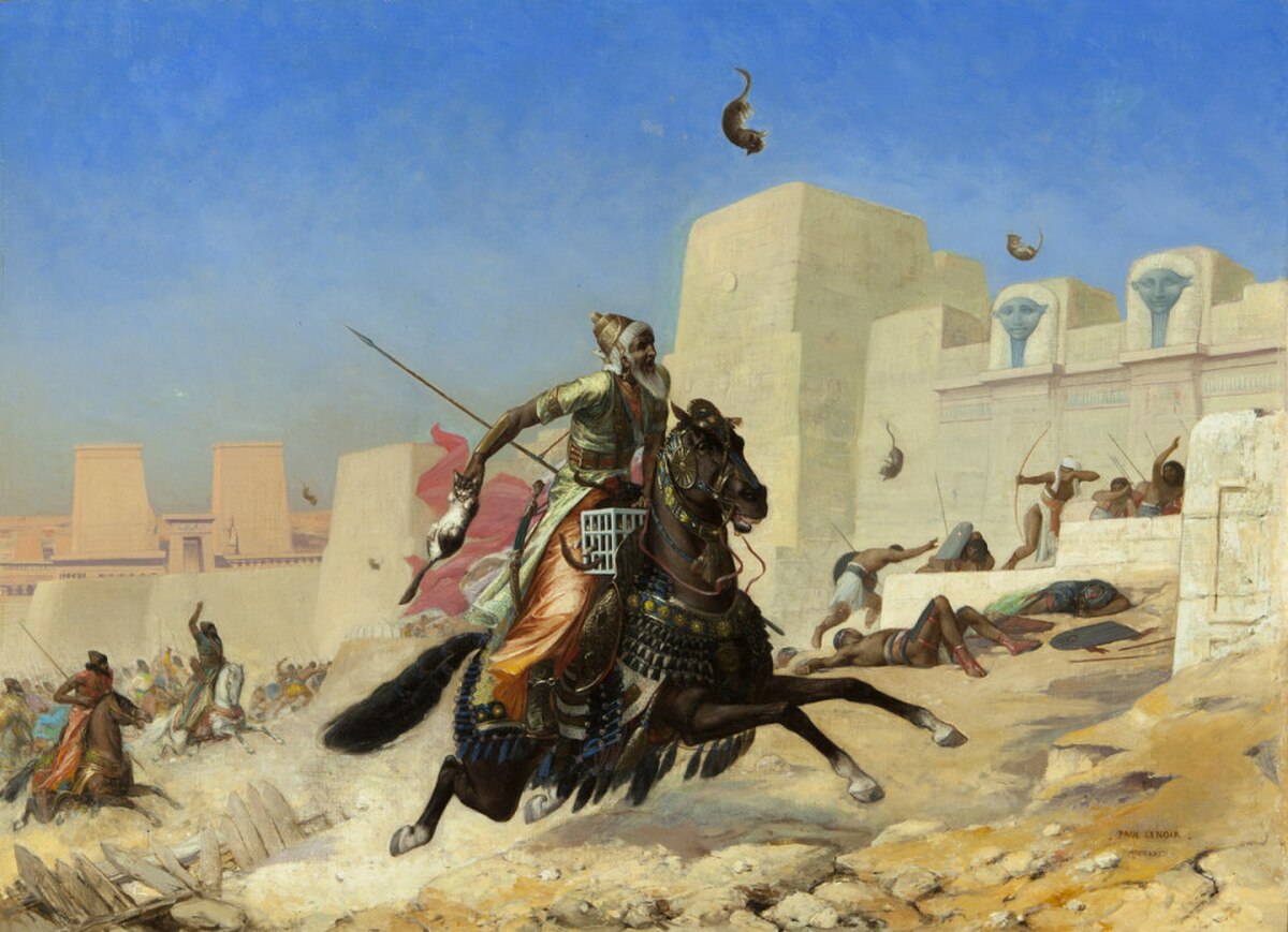 Achaemenid Empire besejrer Egypten