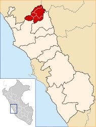 Provincia di Cajatambo – Mappa