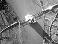 Amerikanischer Luftangriff auf die Kronprinz-Wilhelm-Brücke 1945