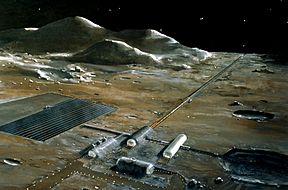 A mass driver for lunar launch (artist's conception). Lunar base concept drawing s78 23252.jpg