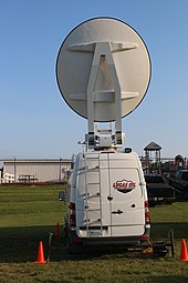 MAVTV Satellite Broadcasting Van at 2018 ARCA race MAVTV broadcast truck ARCA Madison 2018.jpg