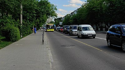 MAZ 203 on a bus lane (2022)
