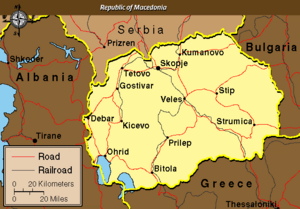 Political Map of The Former Yugoslav Republic ...