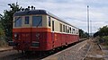Historický motorák M 262.1168 ve stanici Liteň