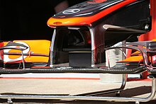 The MP4-26 front wing element as it was in pre-season testing McLaren MP4-26 front wing Barca spec-1.jpg