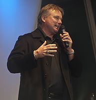 Atlanta Falcons placekicker Morten Andersen, pictured here in 2010, kicked the game winning field goal in overtime to lift the Falcons over the Vikings in the 1998 NFC Championship game. Morten Andersen at NFL Fan Rally.jpg