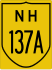 National Highway 137A marker