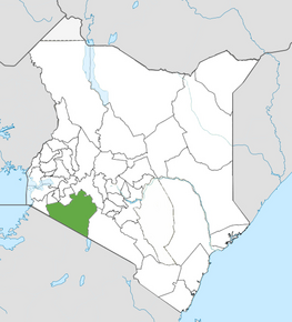 Kart over Narok fylke
