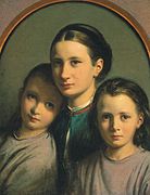 Marstrand: Othilia, Julie, og Christy Marstrand (ca. 1871)